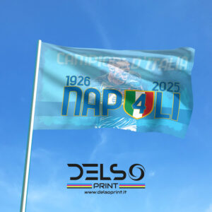 Bandiera Napoli Politano - 4 Scudetto 2025