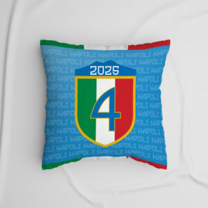 Cuscino Napoli 4 scudetto 2025