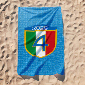Telo Mare Napoli 4 scudetto