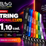 Cordoncino portabadge STRING personalizzato con logo DelsoPrint