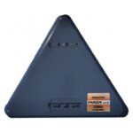 Retro tabella stradale triangolare con attacchi